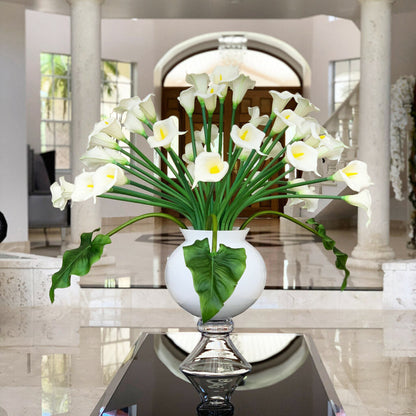 Weiße Calla-Lilien