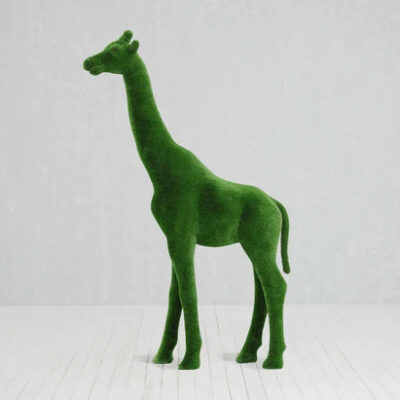 Kunstvolles Deko-Objekt – Große Giraffen-Topiary